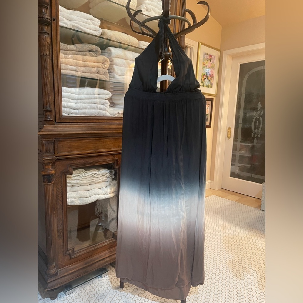 GUC Young Fabulous & Broke Dip-Dyed halter dress. Size See Measurements